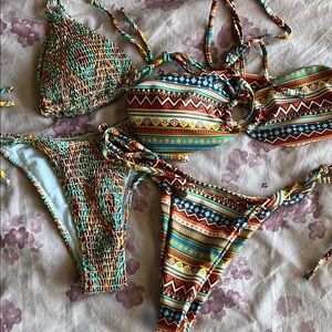 [SHEIN] Patterned Bikini Bundle